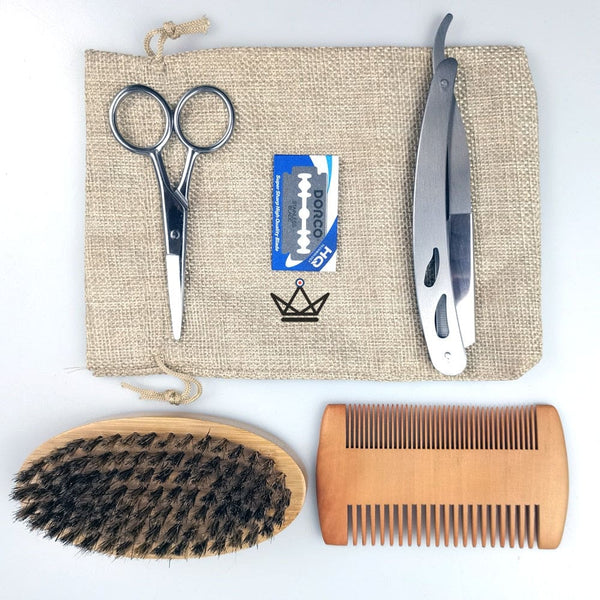 Kit Barbe Razer - 9 Pièces - - barbe - Cadeau, Noël, Anniversaire, Original - Atelier Atypique