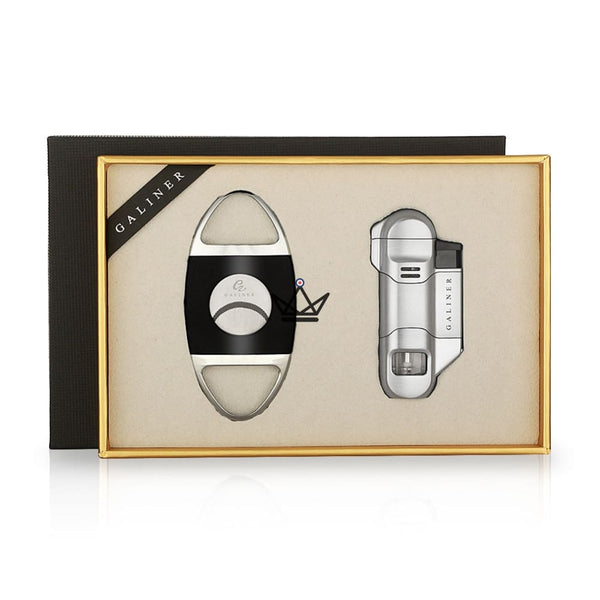 Pack briquet torche et Coupe-cigare - Incendium - - coffret cigare - Cadeau, Noël, Anniversaire, Original - Atelier Atypique