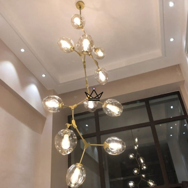 Lustre plafonnier industriel articulé - Branching Bubble Vertigo - - luminaire - Cadeau, Noël, Anniversaire, Original - Atelier Atypique