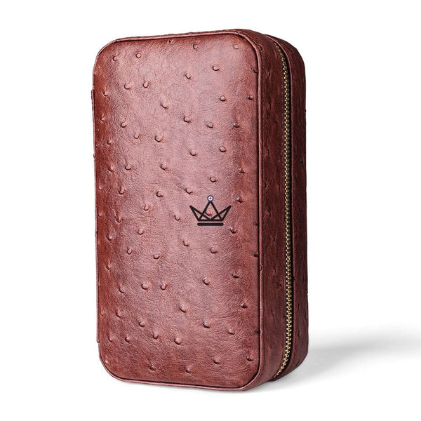 Etui de voyage cuir CLINT CROCO - 6 cigares - Atelier Atypique