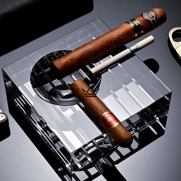 Cendrier à Cigares - Crystal Cube - - cendrier - Cadeau, Noël, Anniversaire, Original - Atelier Atypique