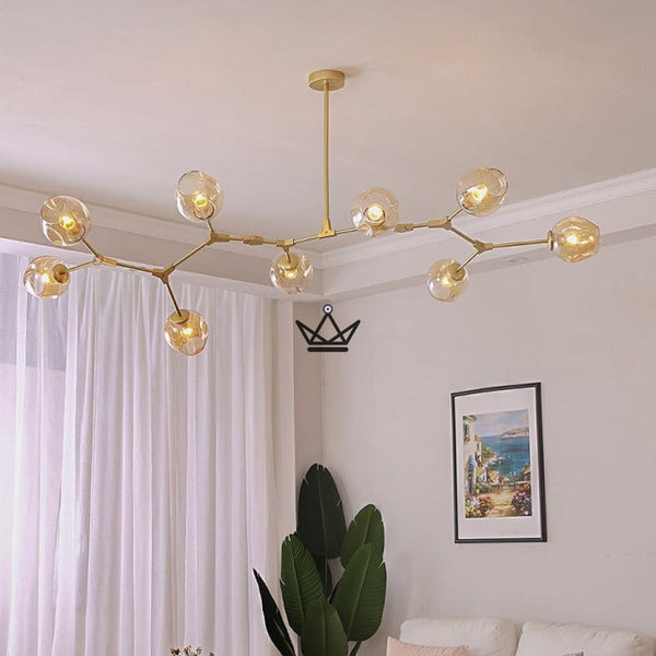 Lustre plafonnier industriel articulé - Branching Bubble - - luminaire - Cadeau, Noël, Anniversaire, Original - Atelier Atypique