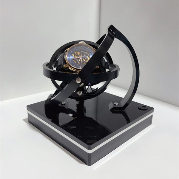 GYROSCOPICA Automatic Watch Winder — 360° Gyroscopic Rotation, 3h/9h, Men & Women, Male (16.5cm)