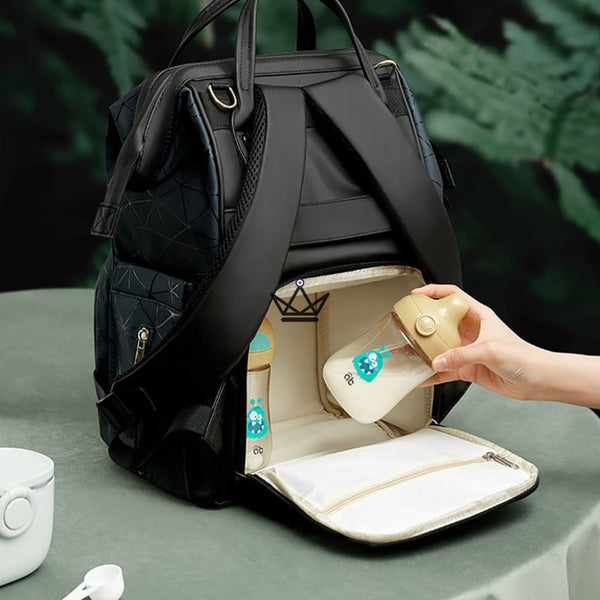 Sac à dos de Maternité / à langer - GEOMETRIX - - sac de maternité - Cadeau, Noël, Anniversaire, Original - Atelier Atypique