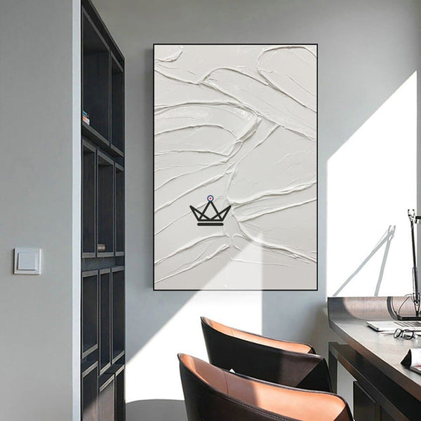 Peinture à l'huile sur toile XXL - Éclat Minimaliste - - toile - Cadeau, Noël, Anniversaire, Original - Atelier Atypique
