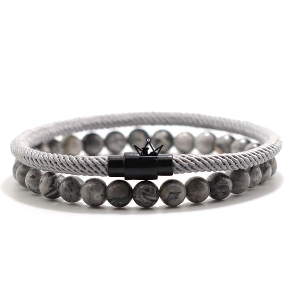 Bracelet minimaliste duo - ELEMENTARY STONE - Atelier Atypique