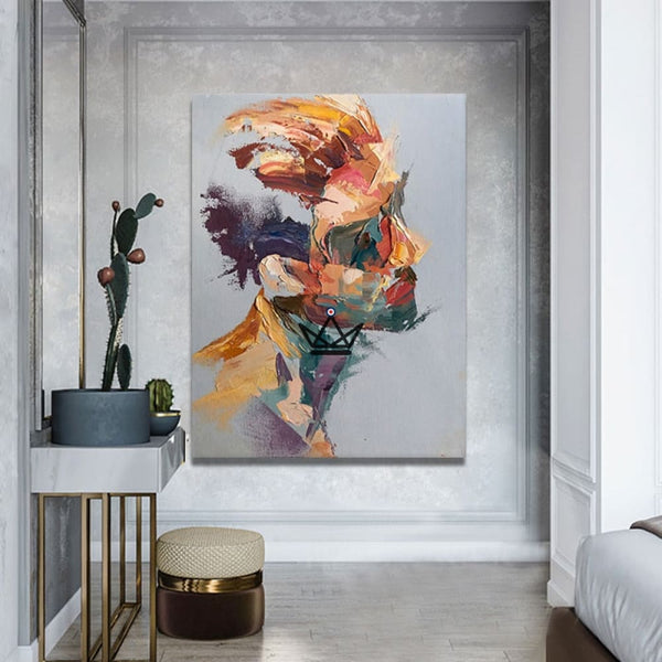 Peinture à l'huile sur toile XXL - Profondeur d'âme - - toile - Cadeau, Noël, Anniversaire, Original - Atelier Atypique