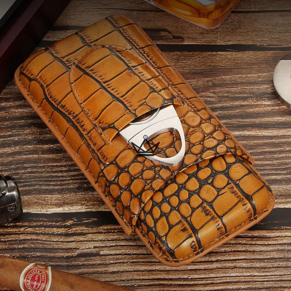 Etui à cigare en cuir - Beast - - etui cigare - Cadeau, Noël, Anniversaire, Original - Atelier Atypique