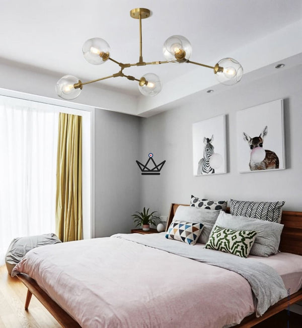 Lustre plafonnier industriel articulé - Branching Bubble - - luminaire - Cadeau, Noël, Anniversaire, Original - Atelier Atypique