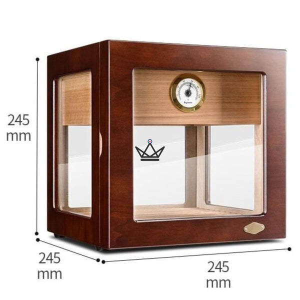 Cave à Cigare - CRYSTAL CUBE ultra luxe en verre classe original dimension