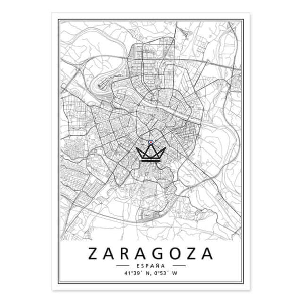 Affiches cartes de villes - Atelier Atypique