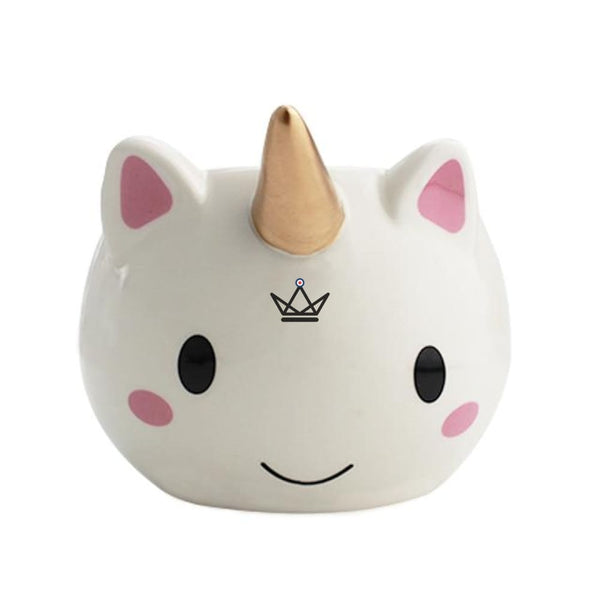 3D ceramic unicorn mug with golden horn, 300 ml — UNICORN, Default Title
