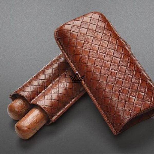Etui à cigare de voyage cuir COHIBA - GRID - Atelier Atypique
