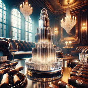 Élégance et Fonctionnalité : Le Cendrier à Cigares "Crystal Tower"
