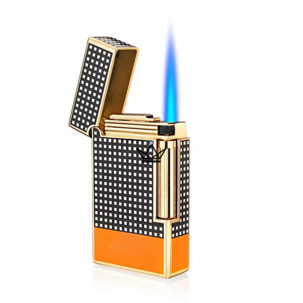 GAMBIT Torch Lighter — Flint Ignition, Refillable Torch | Black & Yellow
