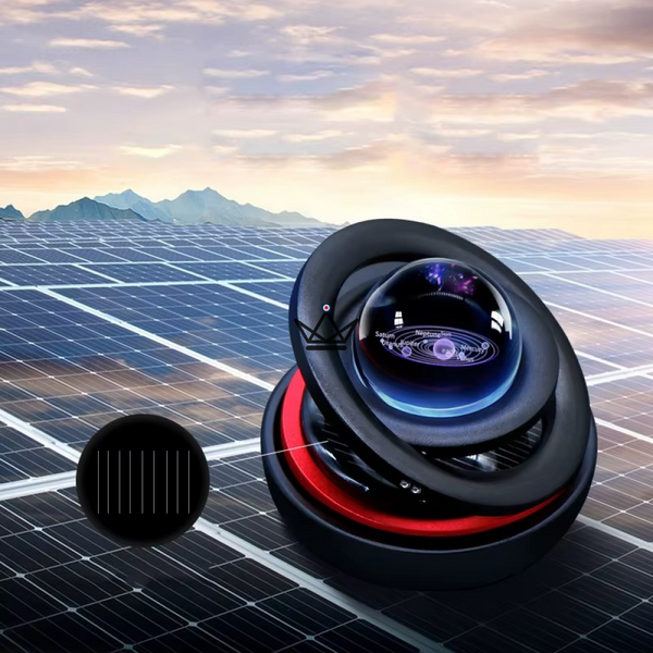 Solar-powered magnetic solar system, rotating rings - HELIA