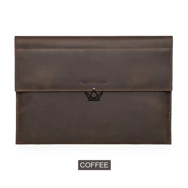 Customizable Leather Macbook Sleeve 13"-14" - MISSIVE Traveler