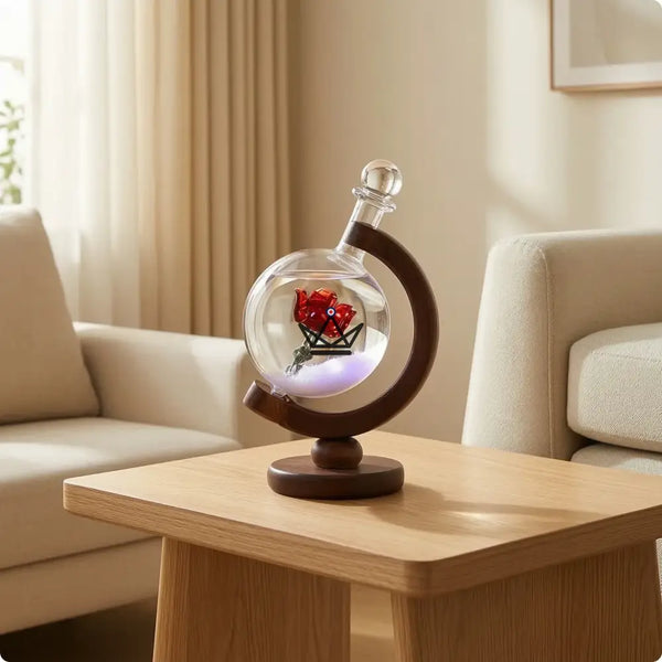 Storm glass globe crystal barometer - AURORE