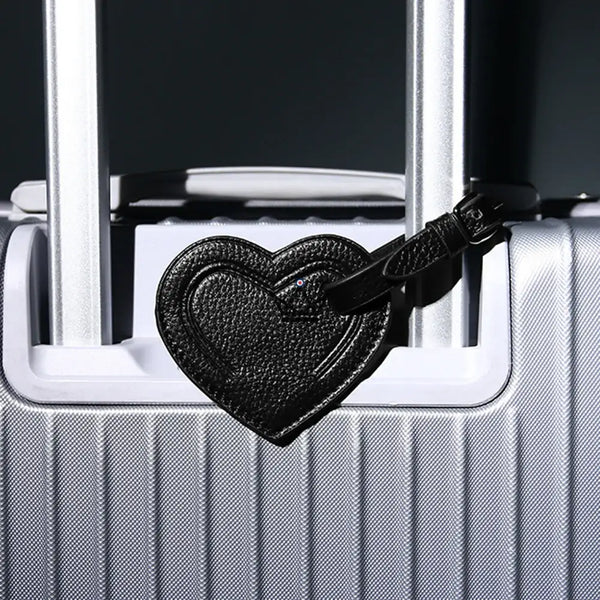 Personalisierbarer Gepäckanhänger aus Leder – Voyageur-Wappen