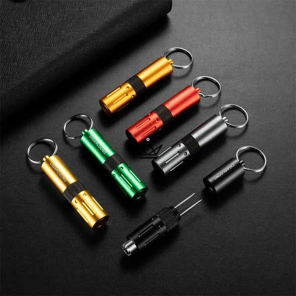2-in-1 CAPONE Cigar Punch — Stainless Steel, 6 Colors | Gift Box