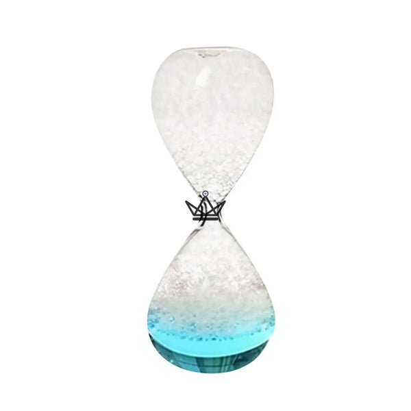 Glass bubble hourglass, colored liquid 8 × 20 cm - NIMBUS