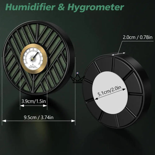 Humidifier with Integrated Hygrometer - Oasis Vortex