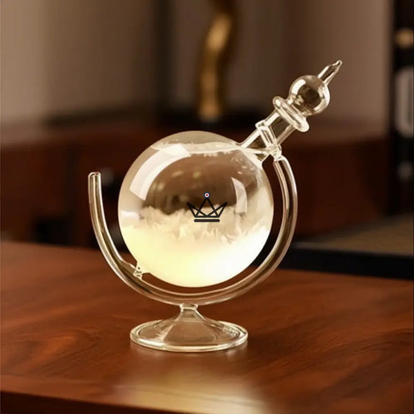 Storm glass globe crystal barometer - AURORE