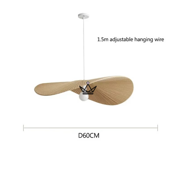 Verti Wabi Pendant Lamp — 60 & 80 cm designer chandelier | White, Beige, Linen