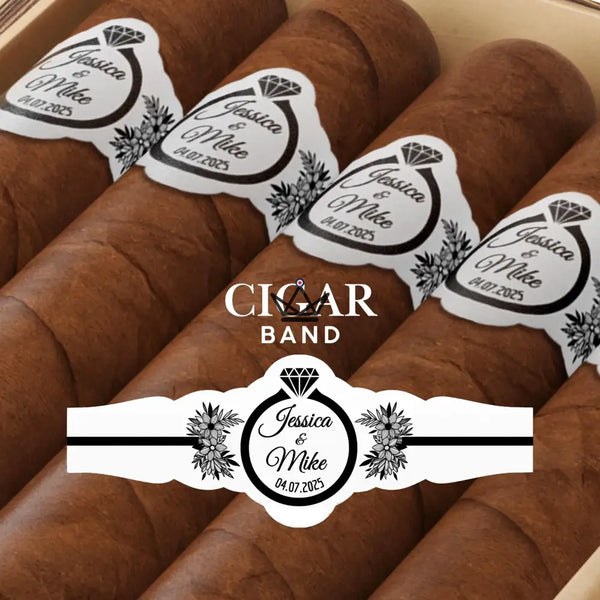Bagues de cigare personnalisables pour mariage, lot de 60 - ALLIANCE - ["maj-desc","maj-filtre"] - bague cigare personnalisee - Cadeau, Noël, Anniversaire, Original, Fête des pères, fête des mères - Atelier Atypique