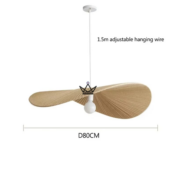 Verti Wabi Pendant Lamp — 60 & 80 cm designer chandelier | White, Beige, Linen
