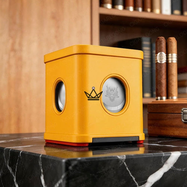 Dragon Town Cube Desktop Cigar Cutter — 3 Cuts
