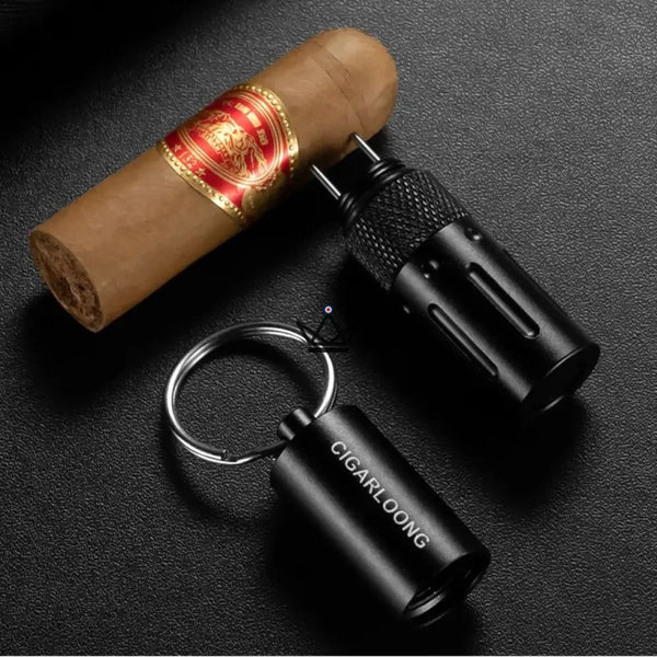 2-in-1 CAPONE Cigar Punch — Stainless Steel, 6 Colors | Gift Box