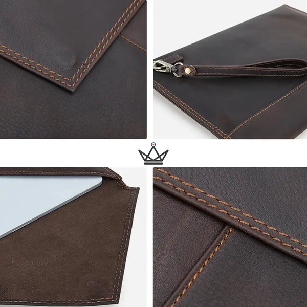 Housse pour MacBook personnalisable en cuir – Voyageur Memento