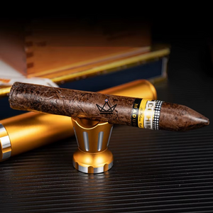 2-in-1 crown cigar rest with cigar cutter — CROWN