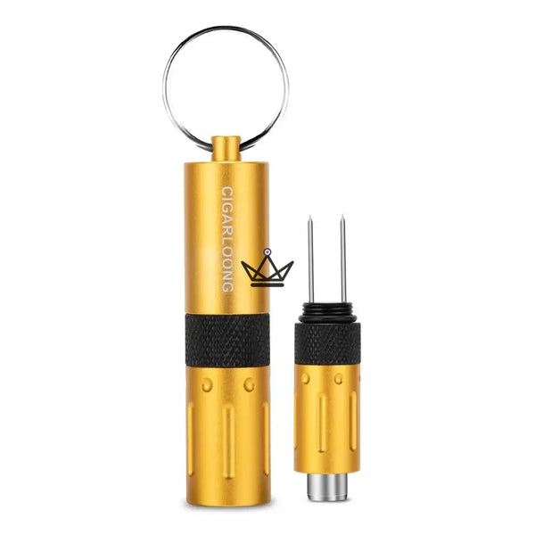 2-in-1 CAPONE Cigar Punch — Stainless Steel, 6 Colors | Gift Box