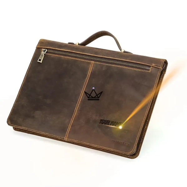 Customizable Leather MacBook Sleeve 13"-16" - Voyager CODEX