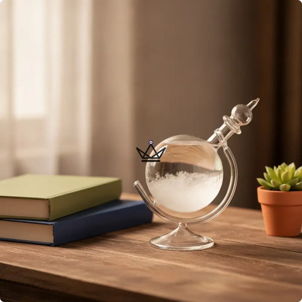Storm glass globe crystal barometer - AURORE