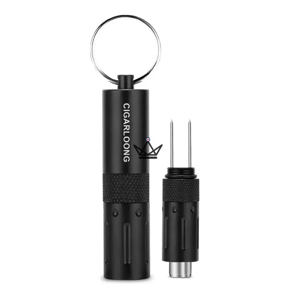 2-in-1 CAPONE Cigar Punch — Stainless Steel, 6 Colors | Gift Box