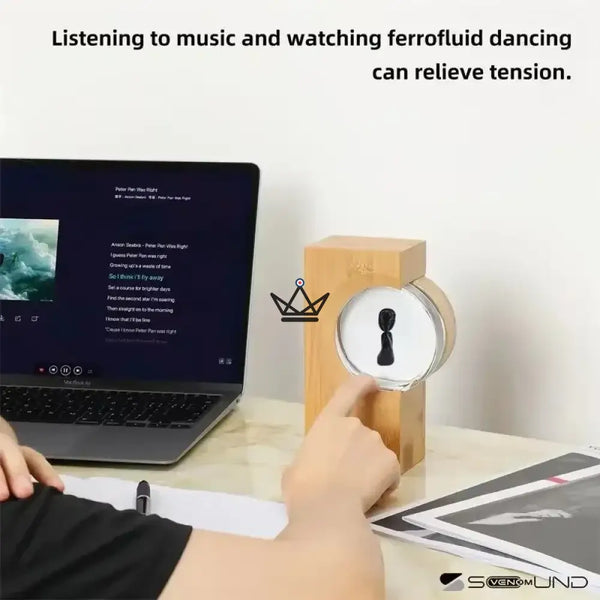 Ferrofluid speaker that dances to the rhythm of the music - ONDA
