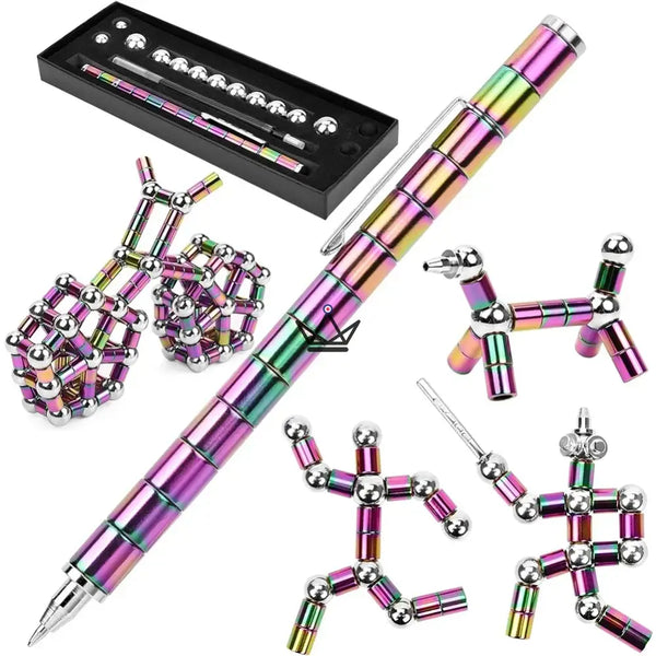 Stylo Aimanté Multifonctions – Créativité et Anti-Stress -  - stylo - Cadeau, Noël, Anniversaire, Original, Fête des pères, fête des mères - Atelier Atypique