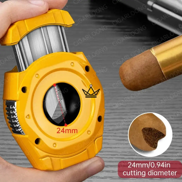 4-in-1 Stainless Steel Cigar Cutter - CALIBRIUM