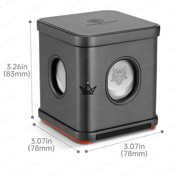 Dragon Town Cube Desktop Cigar Cutter — 3 Cuts