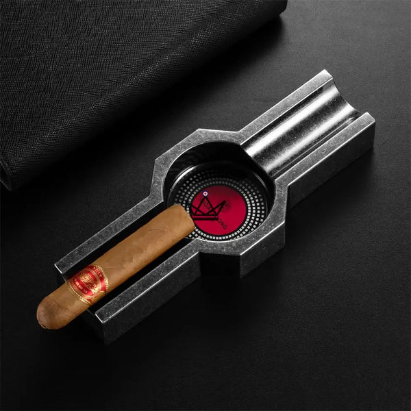Solo King 2-Cigar Ashtray — 3 Vintage Finishes