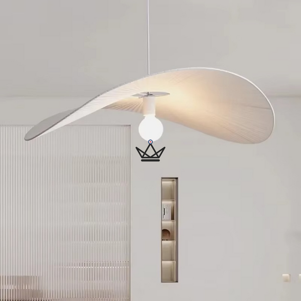 Verti Wabi Pendant Lamp — 60 & 80 cm designer chandelier | White, Beige, Linen