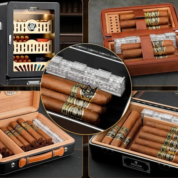 Zigarrenbefeuchter – Linear Crystal Duo (2er-Set)