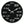 Silent mathematical wall clock with black background - ALGORA