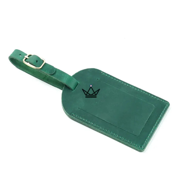 Customizable Leather Luggage Tag – Traveler Tag