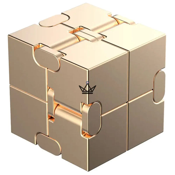 Anti-stress metal infinity cube for desk - SPIRA