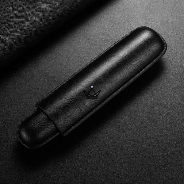 Étui à cigare individuel en cuir de vachette télescopique - SOLITAIRE - ["maj-desc","maj-filtre"] - etui cigare - Cadeau, Noël, Anniversaire, Original, Fête des pères, fête des mères - Atelier Atypique