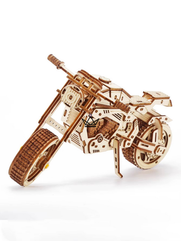 Puzzle 3D bois maquette moto trail à construire - MISTRAL